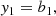 $$ \begin{aligned} { y}_1&= b_1, \end{aligned} $$