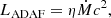 $$ \begin{aligned} L_{\rm ADAF} = \eta \dot{M} c^2, \end{aligned} $$