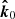 $ \boldsymbol{\hat{k}}_0 $