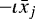 $-\iota\bar{x}_j$