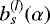 ${b^{(l)}_{s}(\alpha)} $