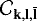 $\mathcal{C}_{\mathbf{k},\mathbf{l},\mathbf{\bar l}}$