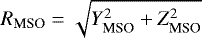 $R_{\textrm{MSO}}=\sqrt{Y_{\textrm{MSO}}^2&#x002B;Z_{\textrm{MSO}}^2}$