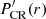 $ P^\prime_{\rm CR}(r) $