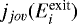 $j_{jov}(E^{\textrm{exit}}_i)$