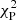 $ \mathrm{\chi^{2}_{P}} $