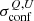 $ \sigma^{Q,U}_{\mathrm{conf}} $
