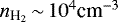 $n_{\text{H}_2}\,{\sim}\,10^4\text{cm}^{-3}$