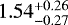 $1.54^{&#x002B;0.26}_{-0.27}$