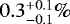 $0.3^{&#x002B;0.1}_{-0.1}\%$