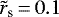 $\tilde{r}_{\textrm{s}}\,{=}\,0.1$
