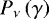 $P_{\nu}\left( \gamma \right)$