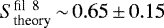 $S_{\textrm{theory}}^{\textrm{fil\, 8}}\,{\sim}\,0.65\,{\pm}\,0.15$