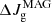$ \Delta {J}_ \mathrm{g}^\mathrm{MAG} $