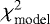 $\chi_{\textrm{model}}^2$