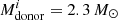 $ M^i_\mathrm{donor} = 2.3\,M_\odot $