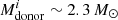 $ M^i_\mathrm{donor}\sim 2.3\,M_\odot $