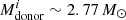 $ M^i_\mathrm{donor}\sim 2.77\,M_\odot $