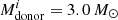 $ M_{\mathrm{donor}}^i = 3.0\,M_\odot $