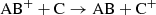 $$ \begin{aligned} \mathrm{AB}^+ + \mathrm{C} \rightarrow \mathrm{AB} + \mathrm{C}^+ \end{aligned} $$