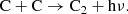 $$ \begin{aligned} \mathrm{C} + \mathrm{C} \rightarrow \mathrm{C}_2 + \mathrm{h}\nu . \end{aligned} $$