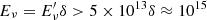 $ E_{\nu}=E^\prime_{\nu}\delta > 5\times 10^{13}\delta \approx 10^{15} $