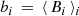$$ \begin{aligned}&b_i \, = \, \langle \, B_i \, \rangle _i \end{aligned} $$