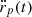 $ \ddot{r}_p(t) $