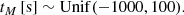 $$ \begin{aligned}&t_M\, [\mathrm{s}] \sim \mathrm{Unif(-1000, 100).} \end{aligned} $$