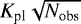 $K_{\textrm{pl}}\sqrt{N_{\textrm{obs}}}$