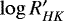 $\log R&#x0027;_{HK}$