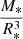 $ \frac{M_*}{R_*^3} $
