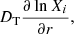 $$ \begin{aligned} D_{\rm T}\frac{\partial \ln X_i}{\partial r}, \end{aligned} $$