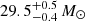 $ 29.5^{+0.5}_{-0.4}\,{M}_\odot $