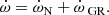 $$ \begin{aligned} \dot{\omega }= \dot{\omega }_{\rm N} + \dot{\omega }_\text{ GR}. \end{aligned} $$