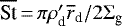 $\overline{\text{St}}\,{=}\,\pi \rho&#x0027;_{\text{d}} \overline{r}_{\text{d}} / 2 \Sigma_{\text{g}}$