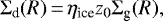 \begin{equation*} \Sigma_{\text{d}}(R)\,{=}\,\eta_{\text{ice}} z_{0} \Sigma_{\text{g}}(R),\end{equation*}
