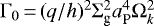 $\Gamma_0\,{=}\,(q/h)^2 \Sigma_{\text{g}}^2 a_{\text{P}}^4 \Omega_k^2$