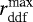 $r^{\text{max}}_{\text{ddf}}$