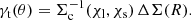 $$ \begin{aligned} \gamma _{\mathrm{t} }(\theta ) = \Sigma _{\mathrm{c} }^{-1}(\chi _{\mathrm{l} },\chi _{\mathrm{s} }) \, \Delta \Sigma (R) . \end{aligned} $$