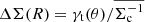 $ \Delta \Sigma(R) = \gamma_{\mathrm{t}}(\theta) / \overline{\Sigma_{\mathrm{c}}^{-1}} $