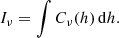 $$ \begin{aligned} I_{\nu } = \int C_{\nu }(h) \, \mathrm{d}h. \end{aligned} $$