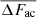 $ \overline{\Delta F_{\mathrm{ac}}} $