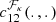 $ c_{12}^{\mathcal{F}_{\kappa}}(.,.) $