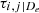 $ \tau_{i, j|D_e} $