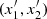 $ (x^\prime_1,x^\prime_2) $