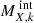 $ M^{\text{ int}}_{X, k} $