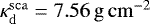 $\kappa_{\mathrm{d}}^{\mathrm{sca}}=7.56\,\mathrm{g\,cm^{-2}}$