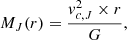 $$ \begin{aligned} M_J(r) = \frac{v_{c,J}^2\times r}{G}, \end{aligned} $$