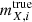 $ {m}^{\mathrm{true}}_{X,i} $